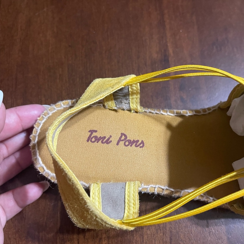 Toni Pons Yellow Espadrille Sandals